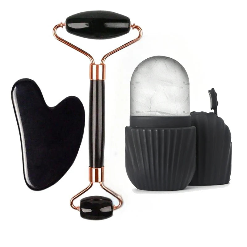Avélia™ Ritual de Gelo — kit facial de quartzo preto, vista principal