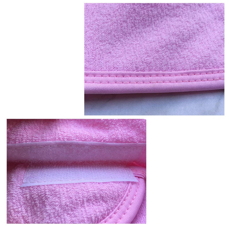 Detalhe do tecido premium da faixa skincare rosé Avélia Aura