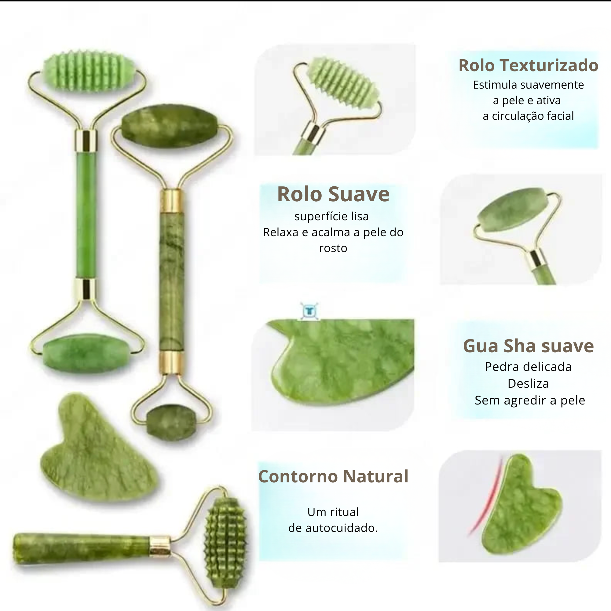Avélia™ Ritual de Jade — textura natural da pedra jade e qualidade premium